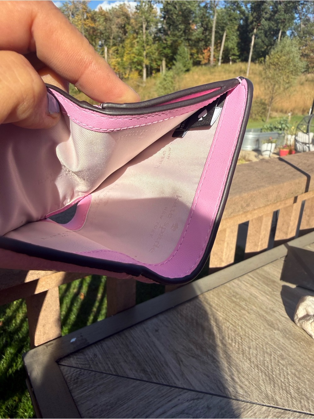 NWOT kate spade Pink Pebbled Leather Compact Wallet - Picture 9 of 9
